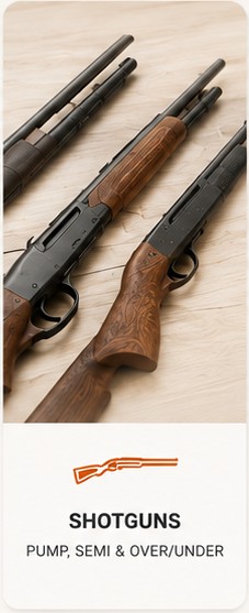 Shotguns - Pump, semi & over/under